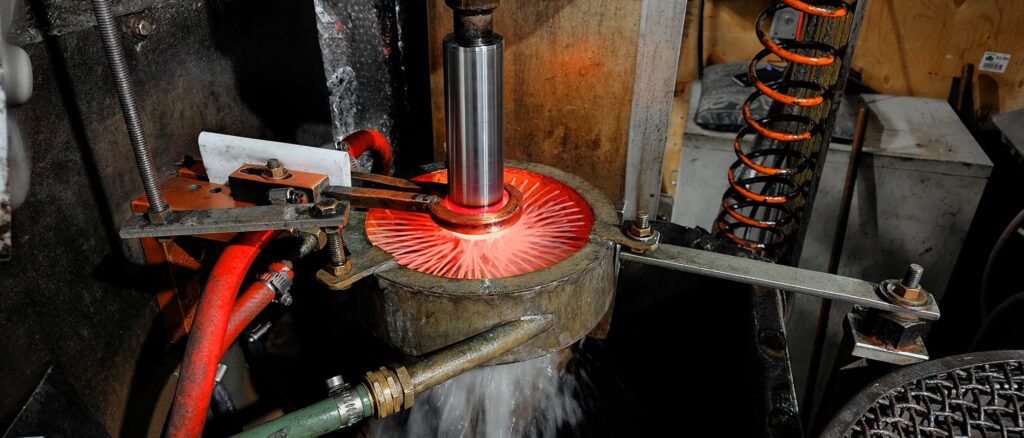 Induction heat treatment of hardened shafts in Naroda, Ahmedabad